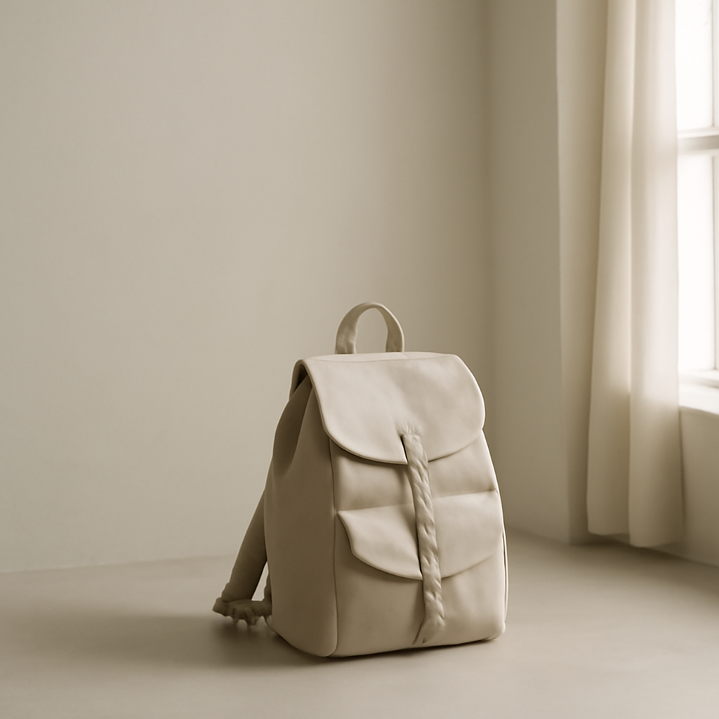 A calm minimalist still-life suggesting setting down a burden