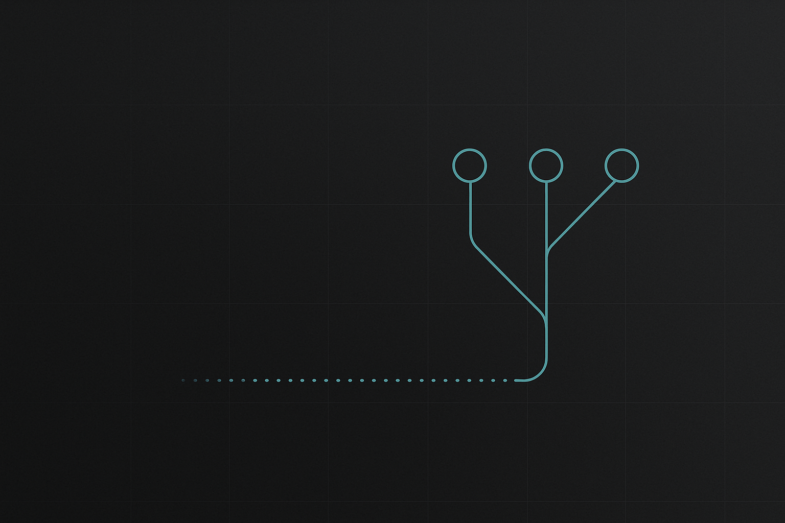 Minimal abstract motif of a single signal line splitting into provenance checkpoints
