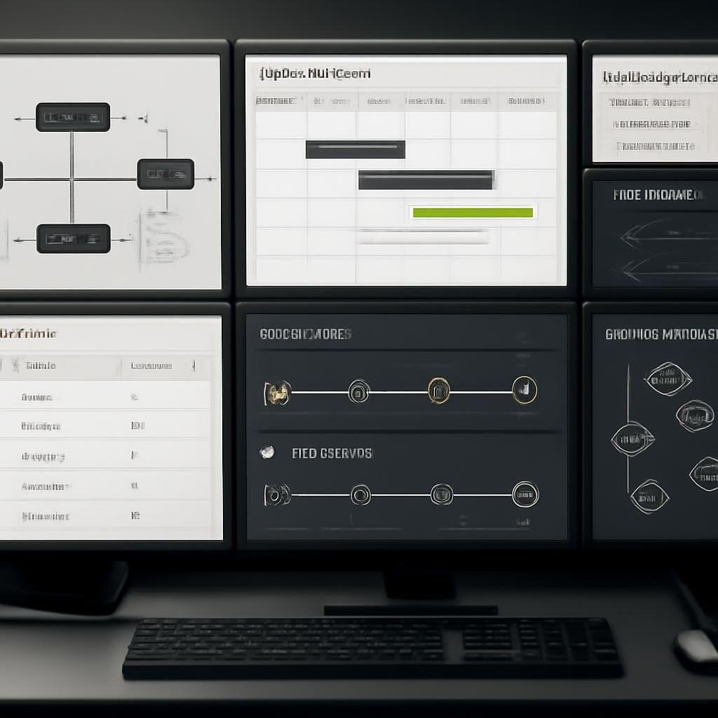 An engineering operations desk tracking AI API migrations, model shutdowns, agent workflow dependencies, and release deadlines