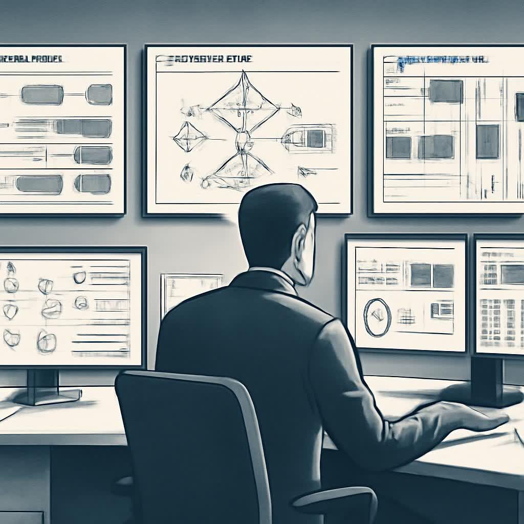 Enterprise AI deployment workspace showing workflow maps, certification paths, partner handoffs, and production readiness dashboards