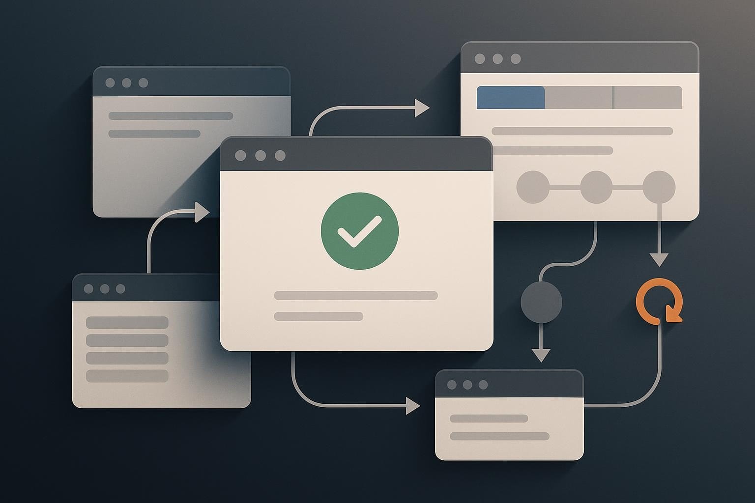 Abstract browser workflow with checkpoints and task handoff