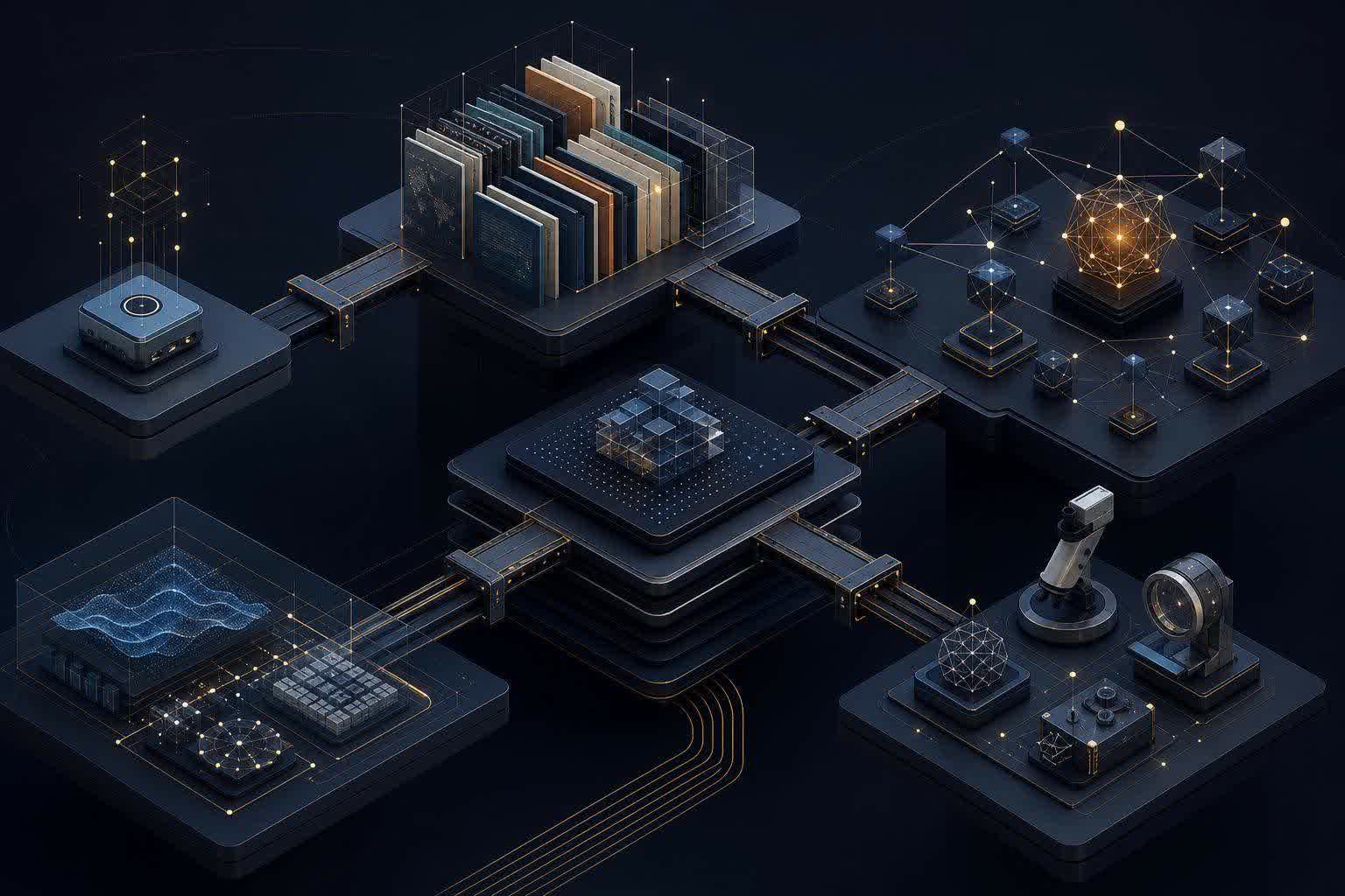 Abstract evidence trail connecting AI agent decisions to controlled actions