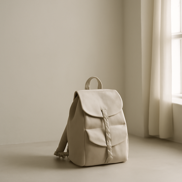 A calm minimalist still-life suggesting setting down a burden