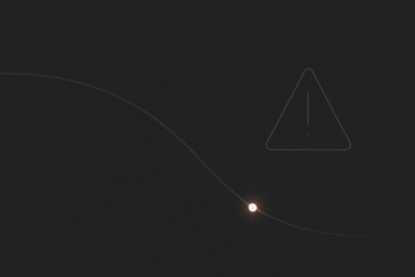 Abstract minimalist market signal motif