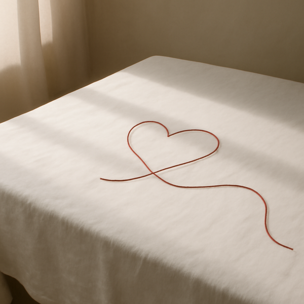 A calm minimalist still-life suggesting steady, practical love