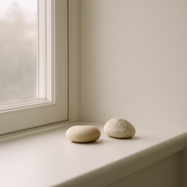 A calm minimalist still-life suggesting identity beyond numbers