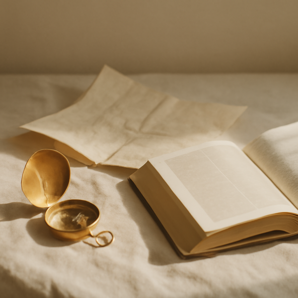 A calm, minimal still-life with a compass and an open Bible in soft morning light, suggesting God’s guidance when the path isn’t clear.