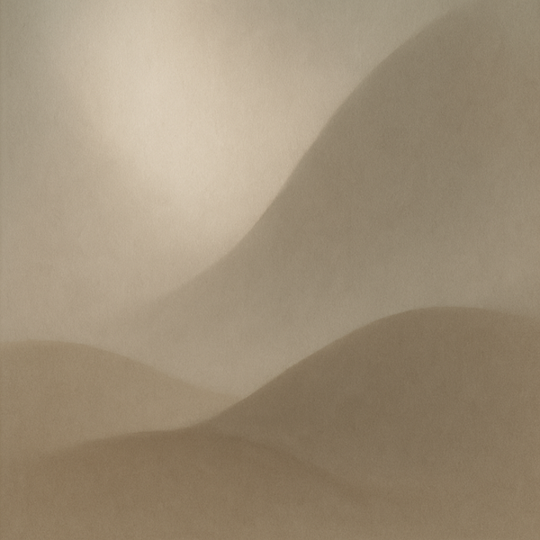 宁静的抽象画面，柔和的光影交织，象征在主里的安息与平安