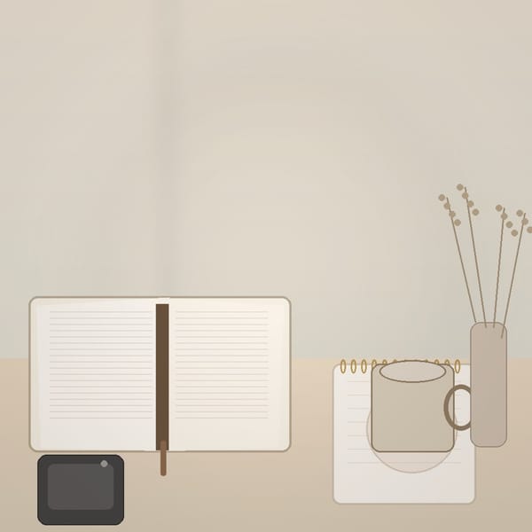 An open Bible, a face-down phone, and a mug on a quiet desk in soft July light