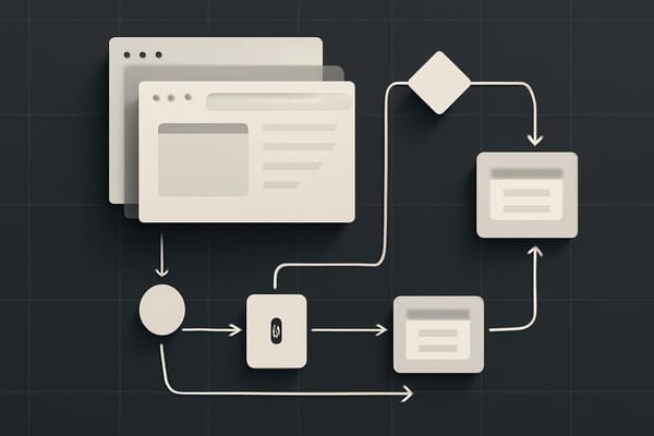 Abstract browser workflow with state checkpoints and recovery paths