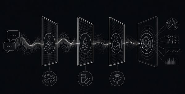 Abstract conversational signal passing through multiple AI mental-health safety evaluation gates